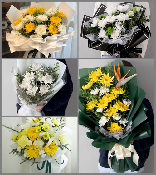 江苏淮安淮安区茭陵乡白事花束代送